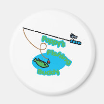 Poppy's Fishing Buddy Magnet