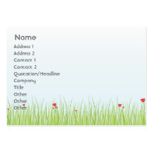 Poppy Field - Chubby Business Card