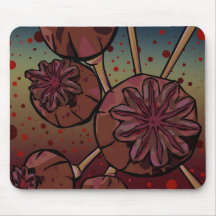 Poppy Heads Mousepads