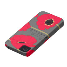 Poppy iPhone 4 Covers