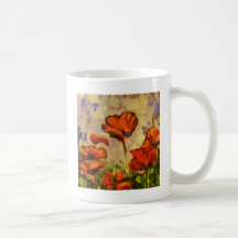 Poppy Painting III Coffee Mugs