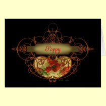 Poppy Scroll Banner cards