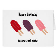 Popsicle Birthday Cards