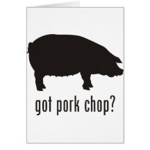 Pork Chop Greeting Cards