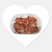 Pork Chops in White Dish Photograph Stickers