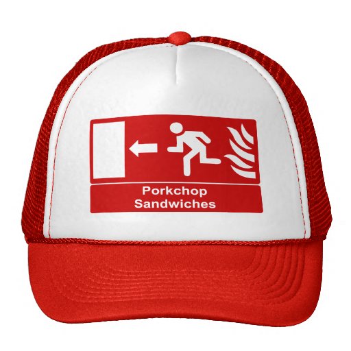 Porkchop Sandwiches Hats