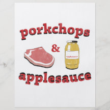 porkchops & applesauce personalized flyer
