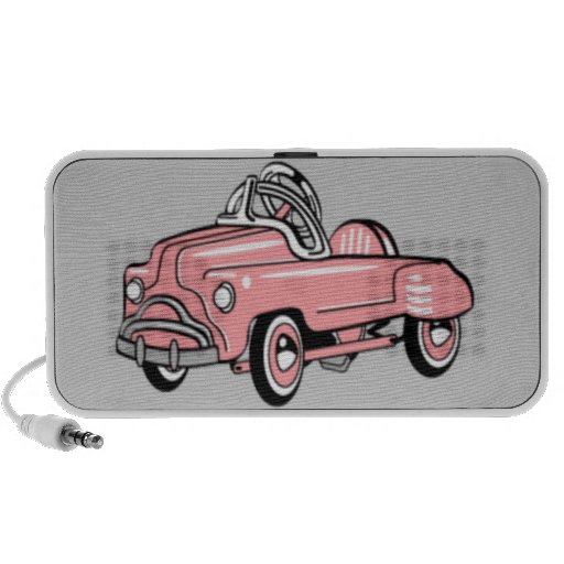 Portable Speaker - Retro Pink Pedal Car OrigAudio