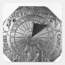 Portable Sundial, from Sierk Castle  1756 Sticker