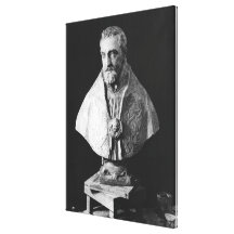Portrait bust of Francois d'Escoubleau Gallery Wrap Canvas