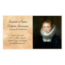 Portrait Maid Honour Infanta Isabella Rubens Paul Business Cards