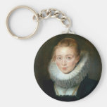 Portrait Maid Honour Infanta Isabella Rubens Paul Key Chain