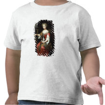 Portrait of a Lady holding her pet T-shirt