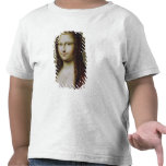 Portrait of a Woman Inspired by the Mona Lisa T-shirts