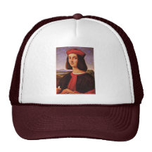 Portrait Of A Young Man By Raffael (Best Quality) Hat