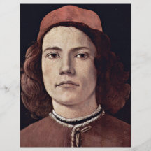 Portrait Of A Young Man Detail By Botticelli Sandr Flyer