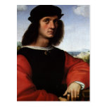 Portrait of Agnolo Doni by Raphael or Raffaello Post Card
