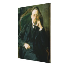 Portrait of Anton Pavlovich Chekhov, 1898 Canvas Print