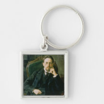 Portrait of Anton Pavlovich Chekhov, 1898 Key Chain