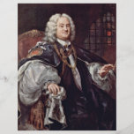 Portrait Of Bishop Benjamin Hoadly By Hogarth Personalized Flyer