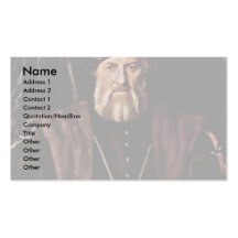 Portrait Of Charles De Solier Sieur De Morette Business Card Templates