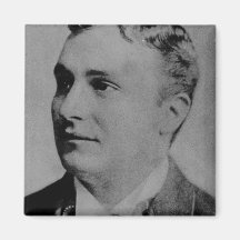 Portrait of Charles Spencer Chaplin, Sr Refrigerator Magnets