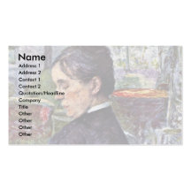 Portrait Of Countess A. De Toulouse-Lautrec Business Card Template