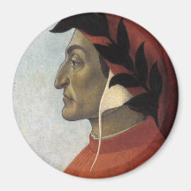 Portrait of Dante Fridge Magnet