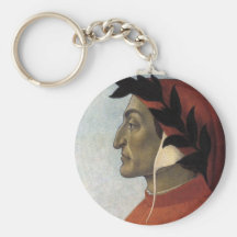 Portrait of Dante Keychains