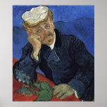 Portrait of Doctor Gachet, Vincent van Gogh posters