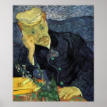 Portrait of Doctor Gachet, Vincent van Gogh posters