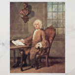Portrait Of Dr. Benjamin Hoaldy By Hogarth, Full Color Flyer