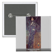 Portrait Of Emilie Floege By Klimt Gustav Pins