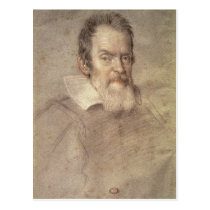 Portrait of Galileo Galilei  Astronomer postcards