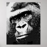 Portrait of Gorilla Poster Print