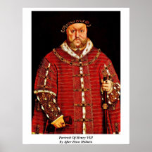 Portrait Of Henry Viii By After Hans Holbein -3 Print
