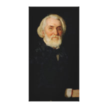 Portrait of Ivan S. Turgenev , 1879 Gallery Wrapped Canvas