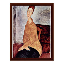 Portrait Of Jeanne Hébuterne In The Yellow Sweater Post Cards