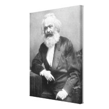 Portrait of Karl Marx Gallery Wrap Canvas