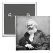 Portrait of Karl Marx Pin
