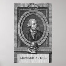 Portrait of Leonard Euler Poster