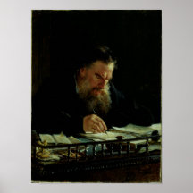 Portrait of Lev Tolstoy Posters