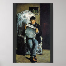 Portrait Of Louis-Auguste Cézanne, The Father Of T Print