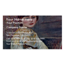 Portrait Of Mademoiselle Julie Manet With Cat Business Cards