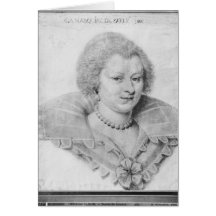 Portrait of Magdeleine de Souvre Greeting Cards