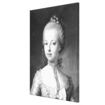 Portrait of Marie-Antoinette  of Habsbourg Gallery Wrap Canvas