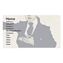Portrait Of Max Oppenheimer By Schiele Egon Business Cards