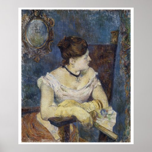 Portrait of Mette Gauguin, the Artist's Wife Posters