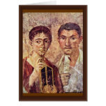 Portrait Of Paquius Proculus And His Wife By Meist Greeting Cards