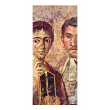 Portrait Of Paquius Proculus And His Wife By Meist Rack Card Design